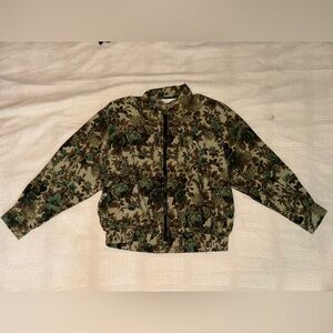 Retro Japanese Floral Windbreaker